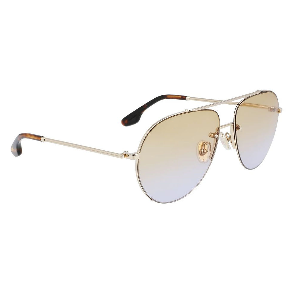 Thumbnail: Victoria Beckham Gold Metal Sunglasses