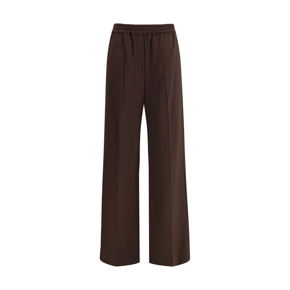 Max Mara Gray Polyester Casual Pants