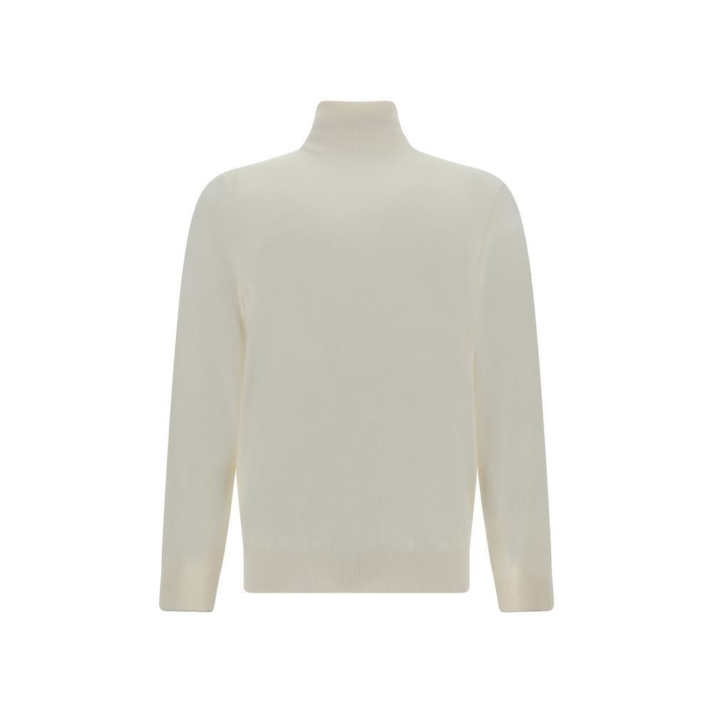 Brunello Cucinelli White Cashmere Sweater