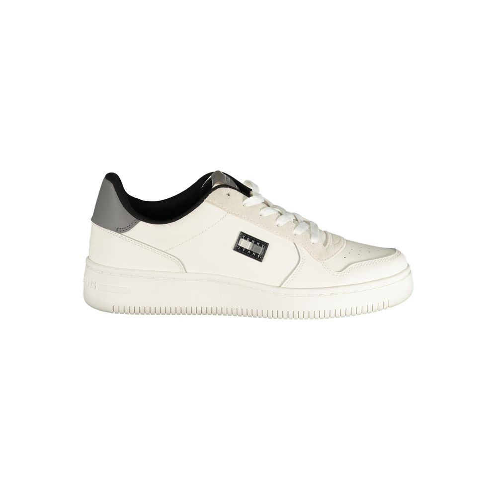 Tommy Hilfiger White Polyurethane Men Sneaker