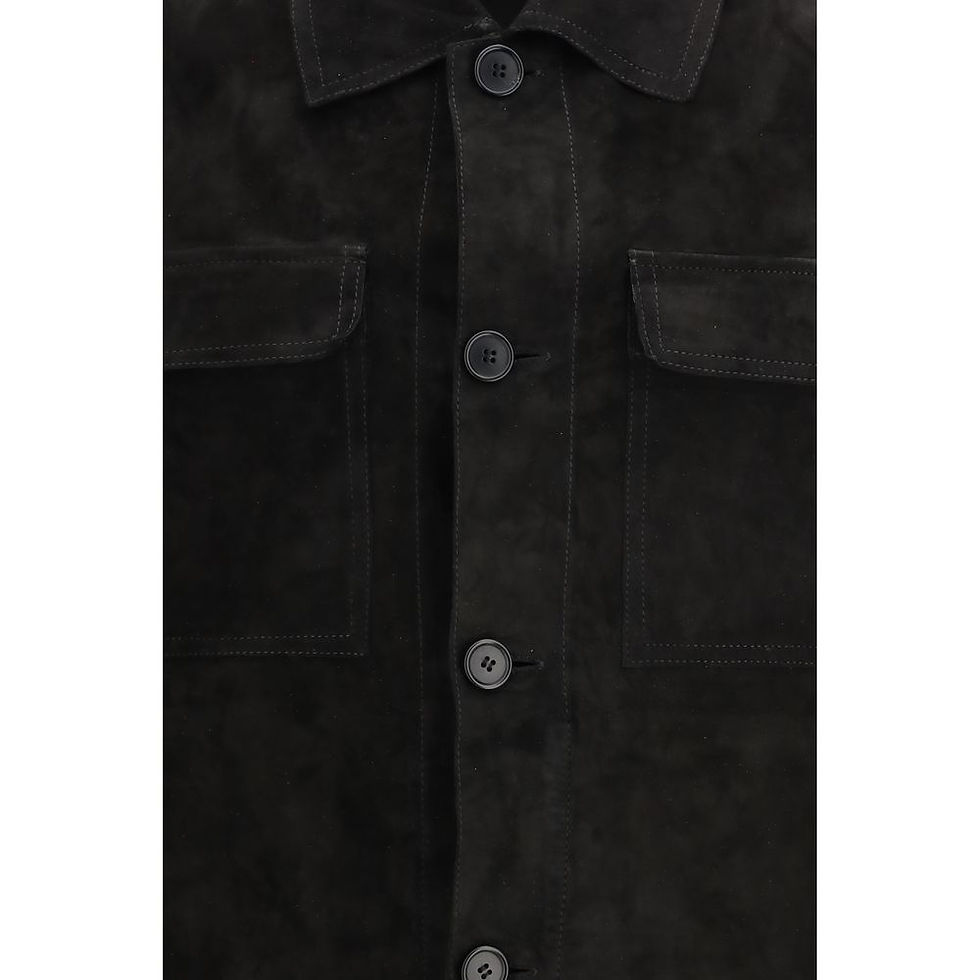 Thumbnail: Salvatore Santoro Black Calf Leather Bos Taurus Clothing