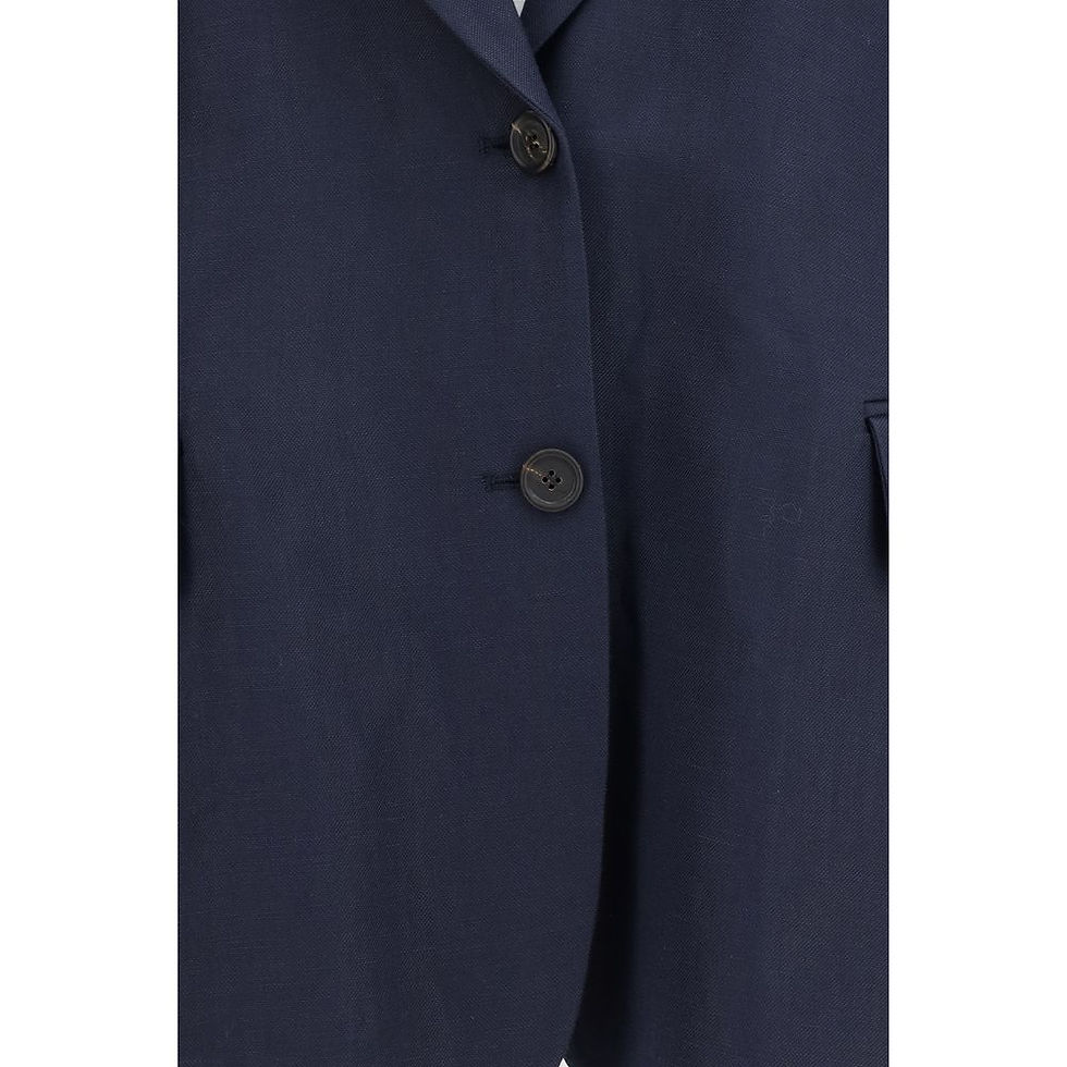 Thumbnail: Brunello Cucinelli Blue Viscose Coat