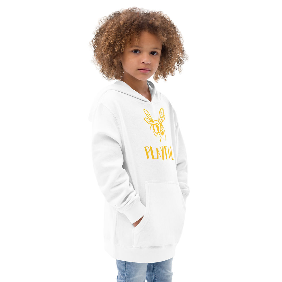 Thumbnail: Kids ʻBee Playfulʻ Fleece Hoodie