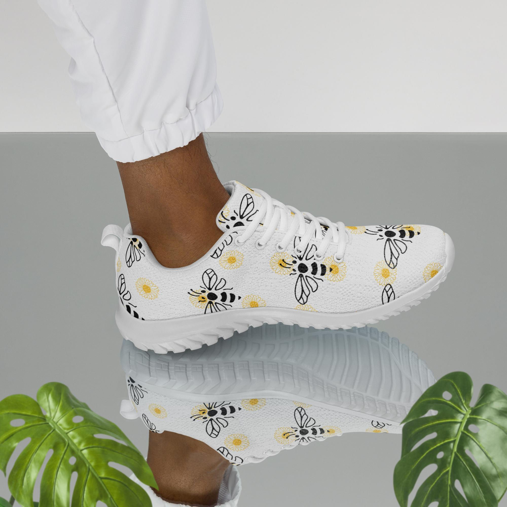 Men’s Honey Bee & Sunflowers Athletic Shoes