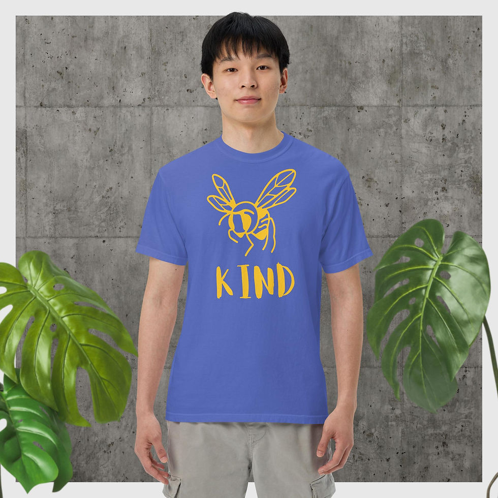 Thumbnail: Men’s ʻBee Kindʻ  Heavyweight T-Shirt