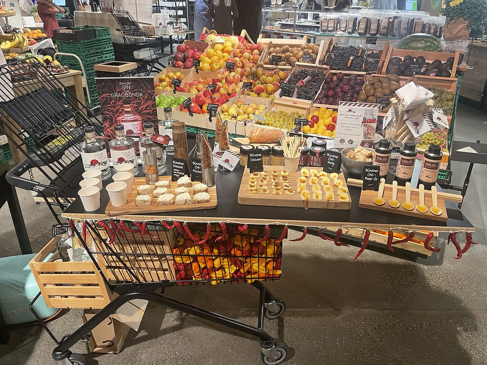Einkaufswagen an der Food Zürich 2023