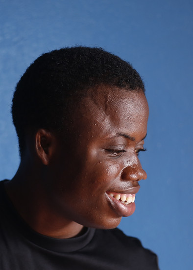 Germain, participant malvoyant aux ateliers au Togo