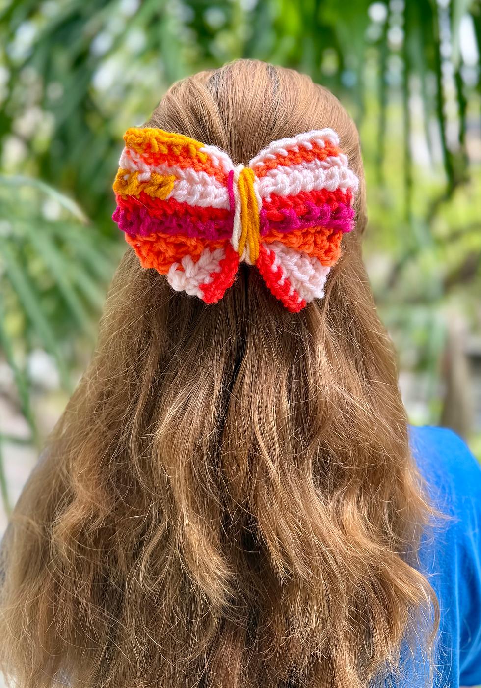 PEONY CROCHET BOW