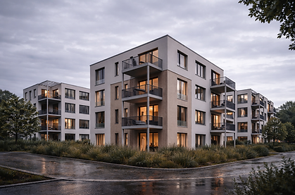 Moderne Architektur im sanften Twilight.png