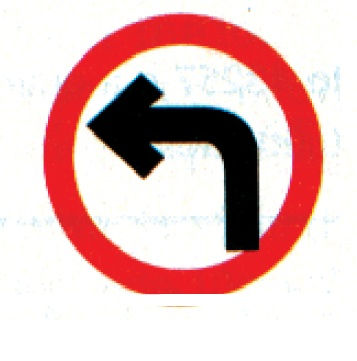 Placa R-25a – Vire à Esquerda