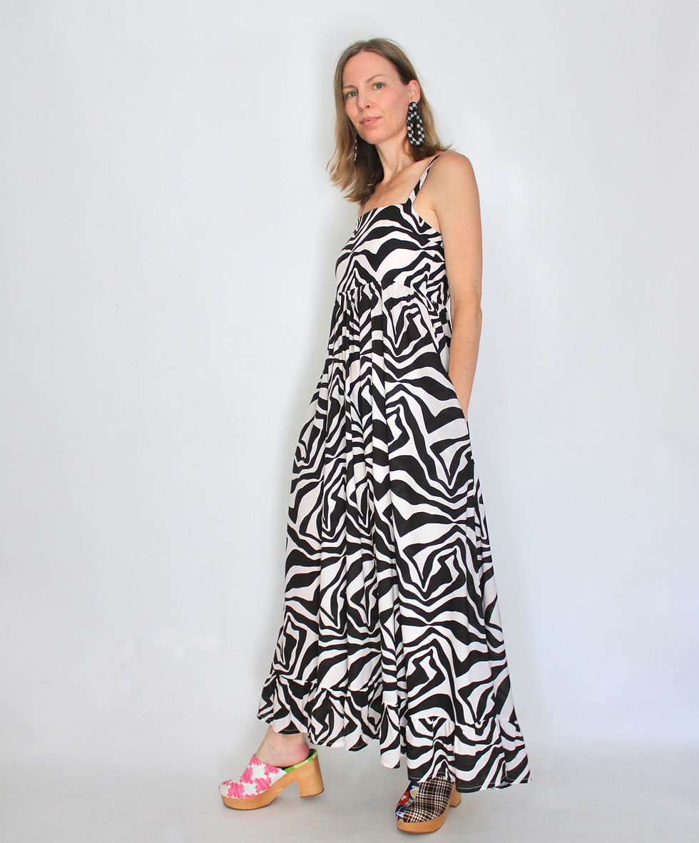 Thumbnail: A-to-Zebra Maxi Dress