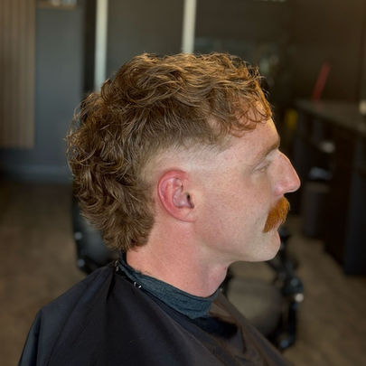 Men's modern mullet hair cut