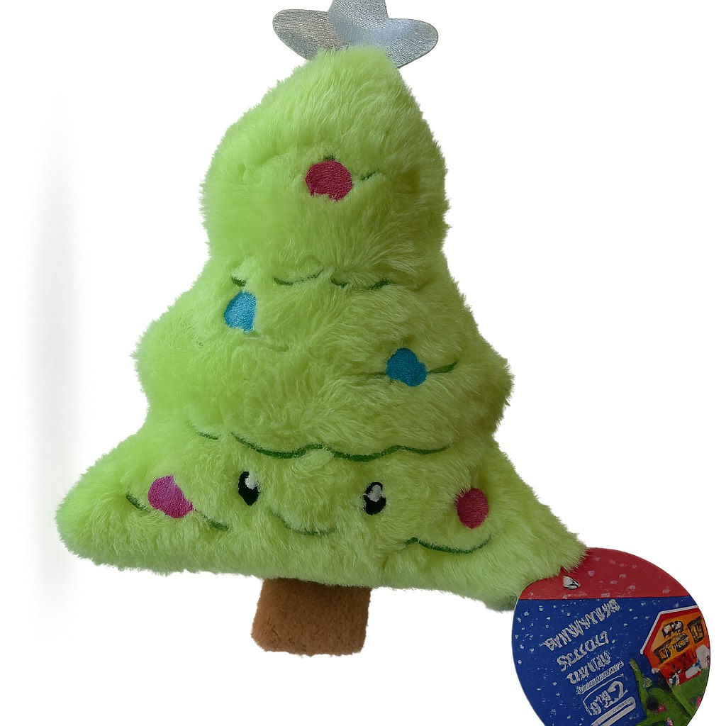 VibrantLife Christmas Tree Squeaker Dog Toy (Chew Level 2)