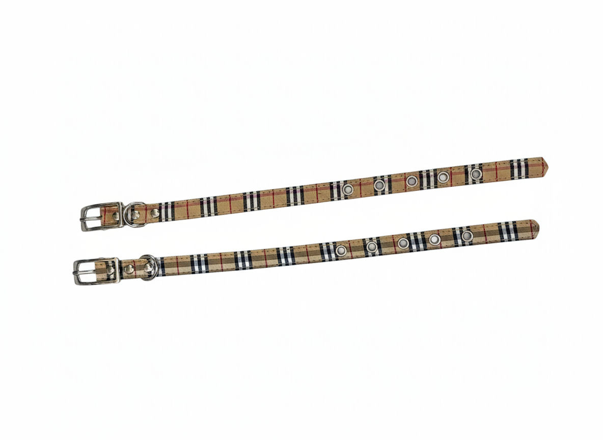 Small PawBurry Dog Collar & Leash Set