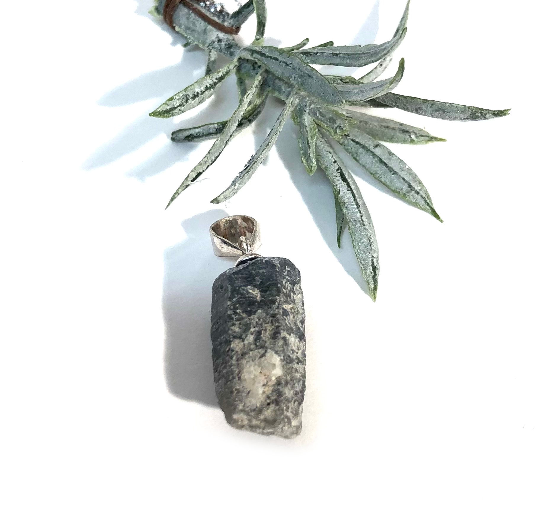 Colgante zafiro con plata