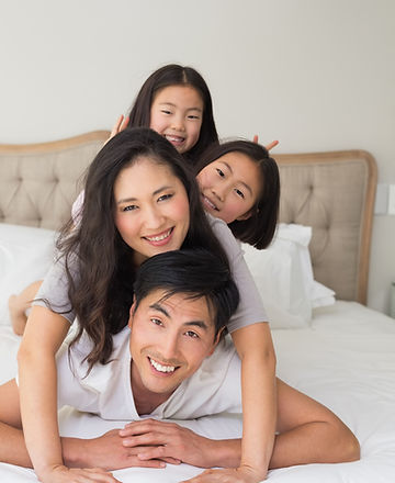 Portrait of a cheerful family