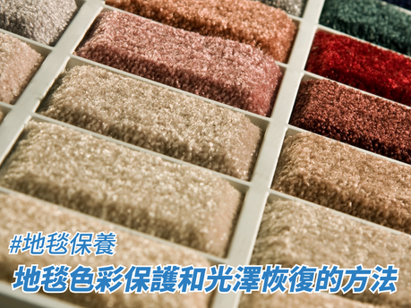 地毯色彩保護和光澤恢復的方法