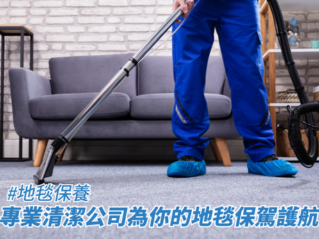 專業清潔公司為你的地毯保駕護航