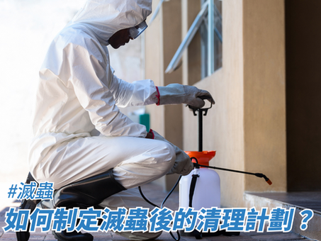 如何制定滅蟲後的清理計劃？