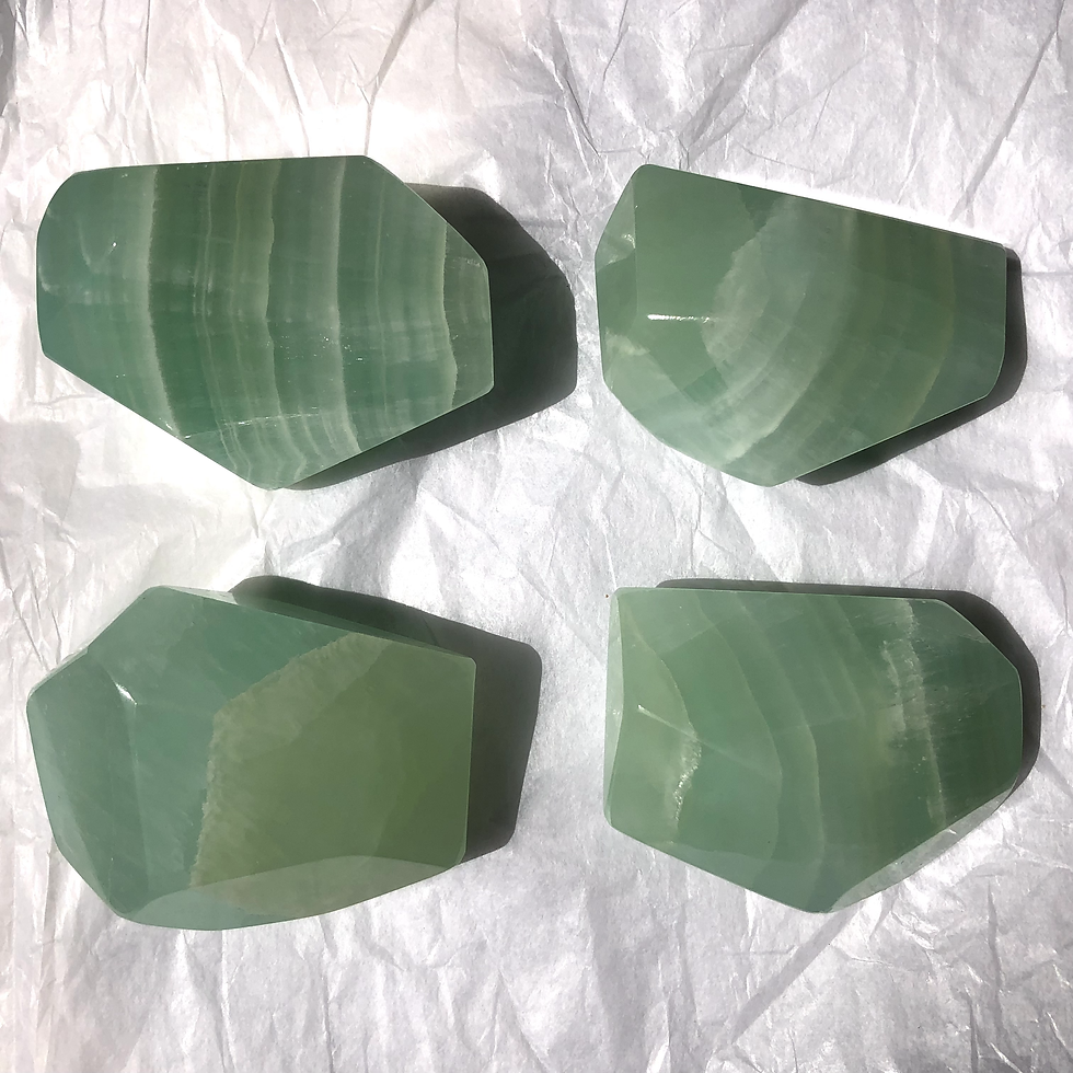 Thumbnail: LG Gemmy Aqua Blue Calcite/ Pistachio Calcite