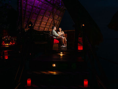 una cena romantica en cancún