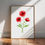 Thumbnail: Watercolor Poppy Art Print - August Birth Flower