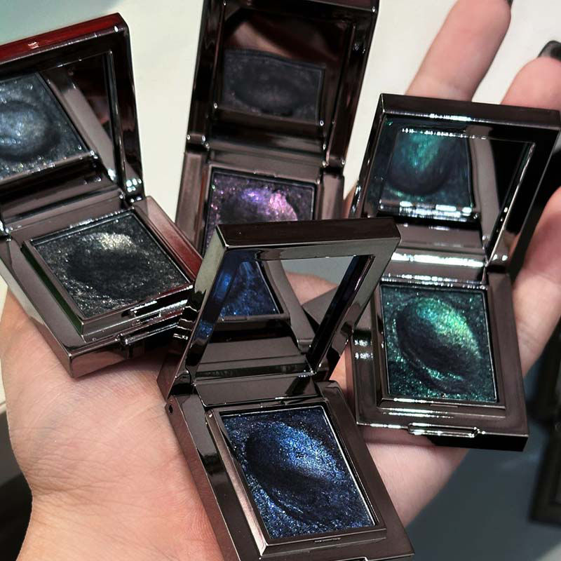 Miniatura: Chameleon Dark Green Eyeshadow Palette Fine Easy-To-Apply Sparkling Pearlescent 