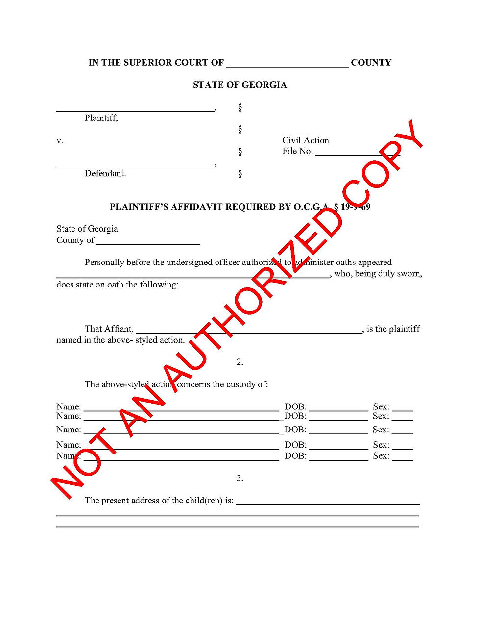 Thumbnail: Contested Change of Custody Packet