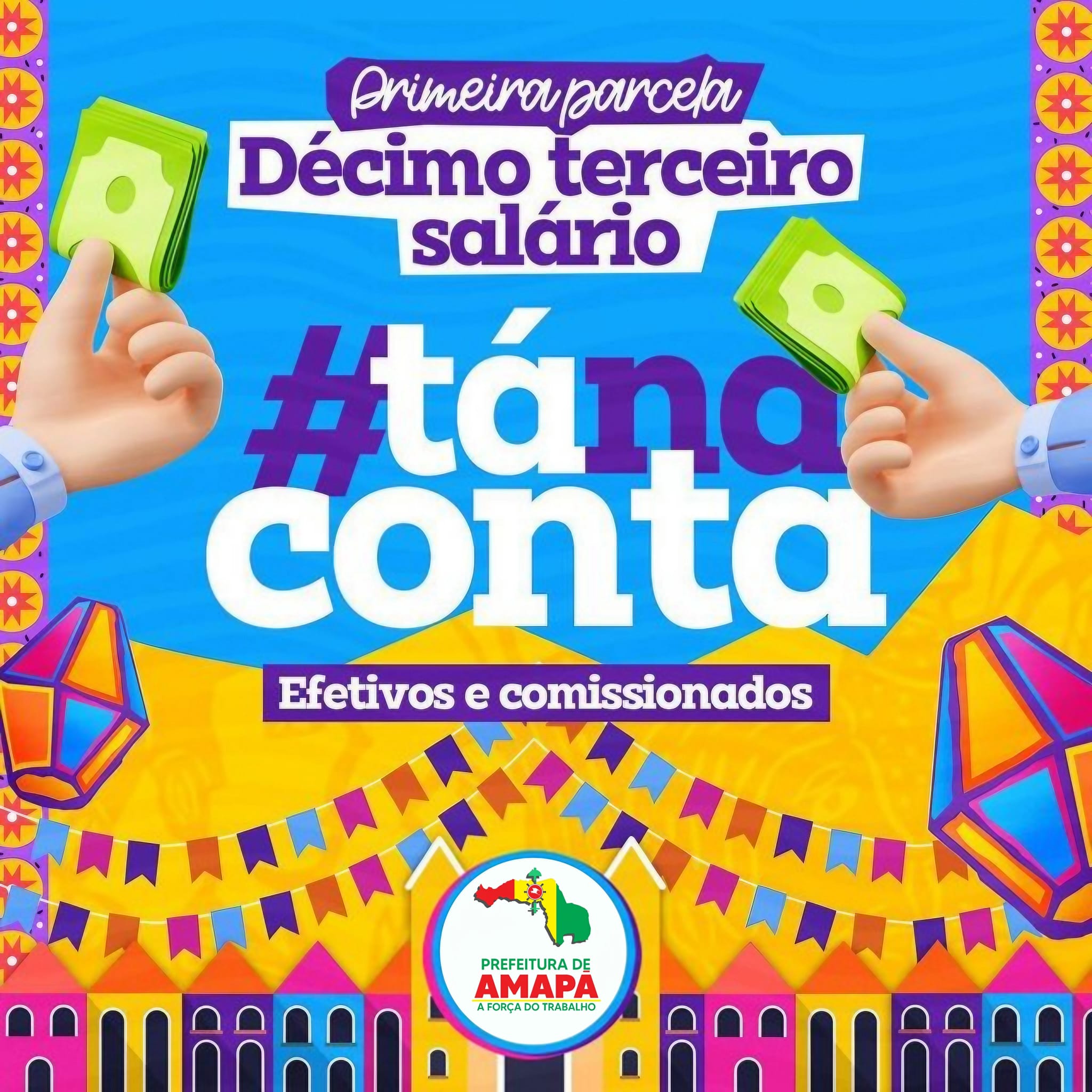 Tá na conta a primeira parcela do décimo terceiro salário