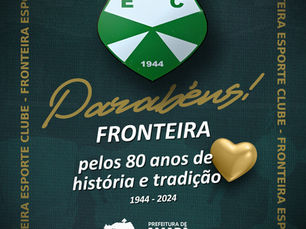 Parabéns ao Fronteira Esporte Clube pelos incríveis 80 anos de história e tradição!