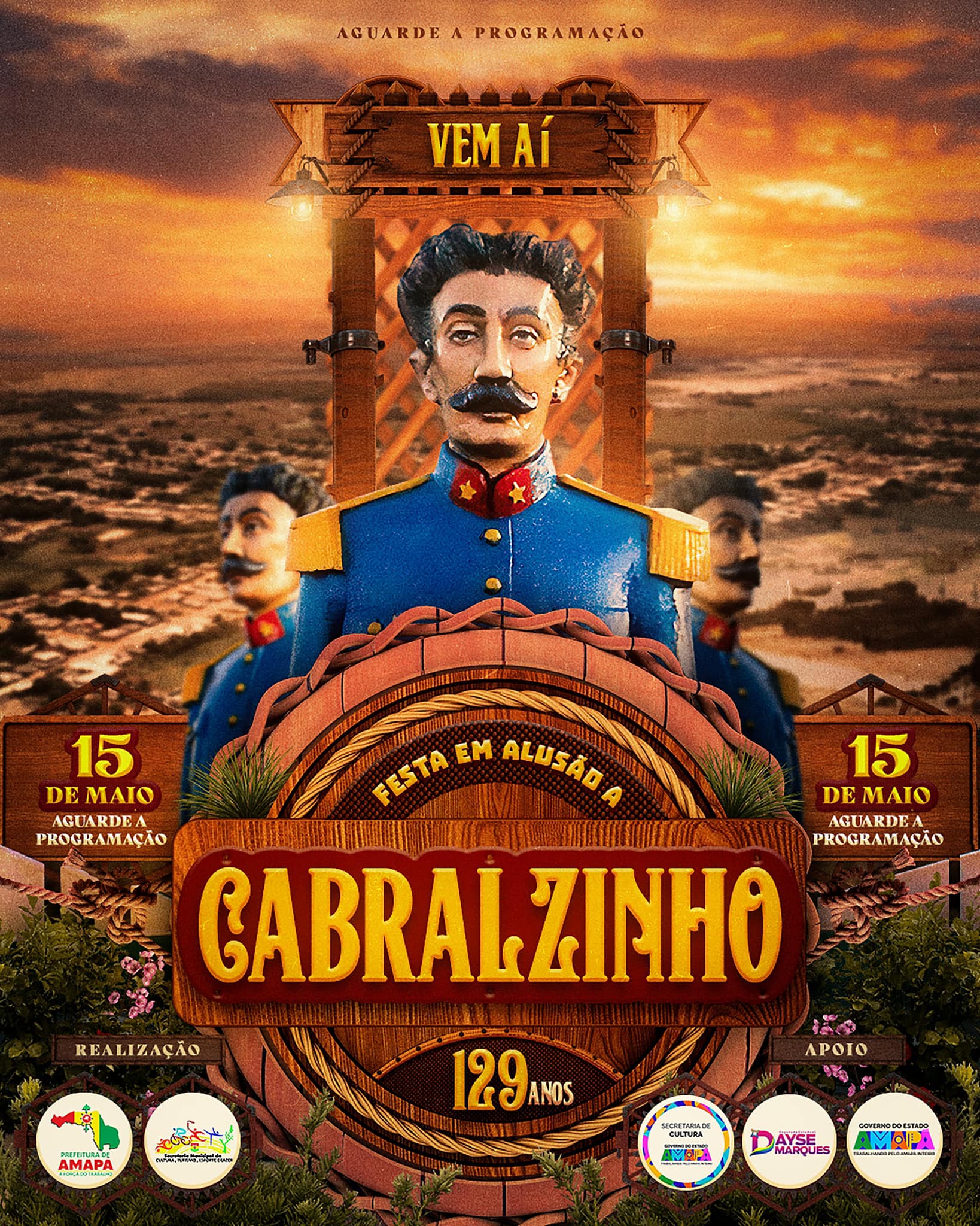 Venha celebrar conosco os 129 anos do feito histórico de Cabralzinho!