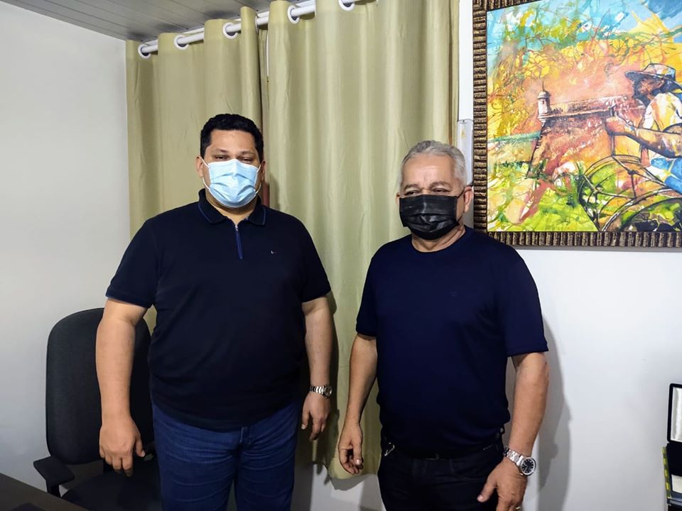 Prefeito Carlos Sampaio e Presidente do Senado Davi Alcolumbre