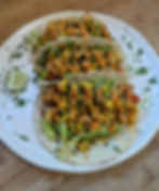Cajun Chicken Tacos w/ Corn Relish