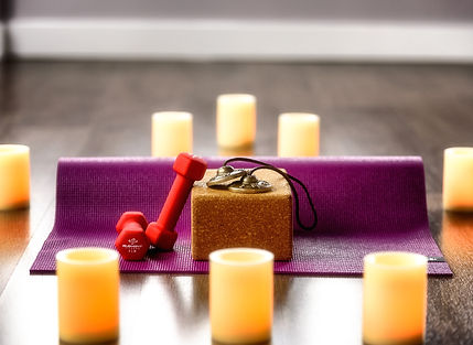 Yoga mat and candles.jpg