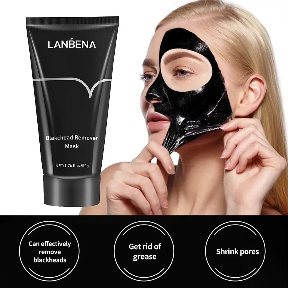 Thumbnail: LANBENA Blackhead Remover Nose Black Mask Face Care Mud Peel Off Mask Skin Care 