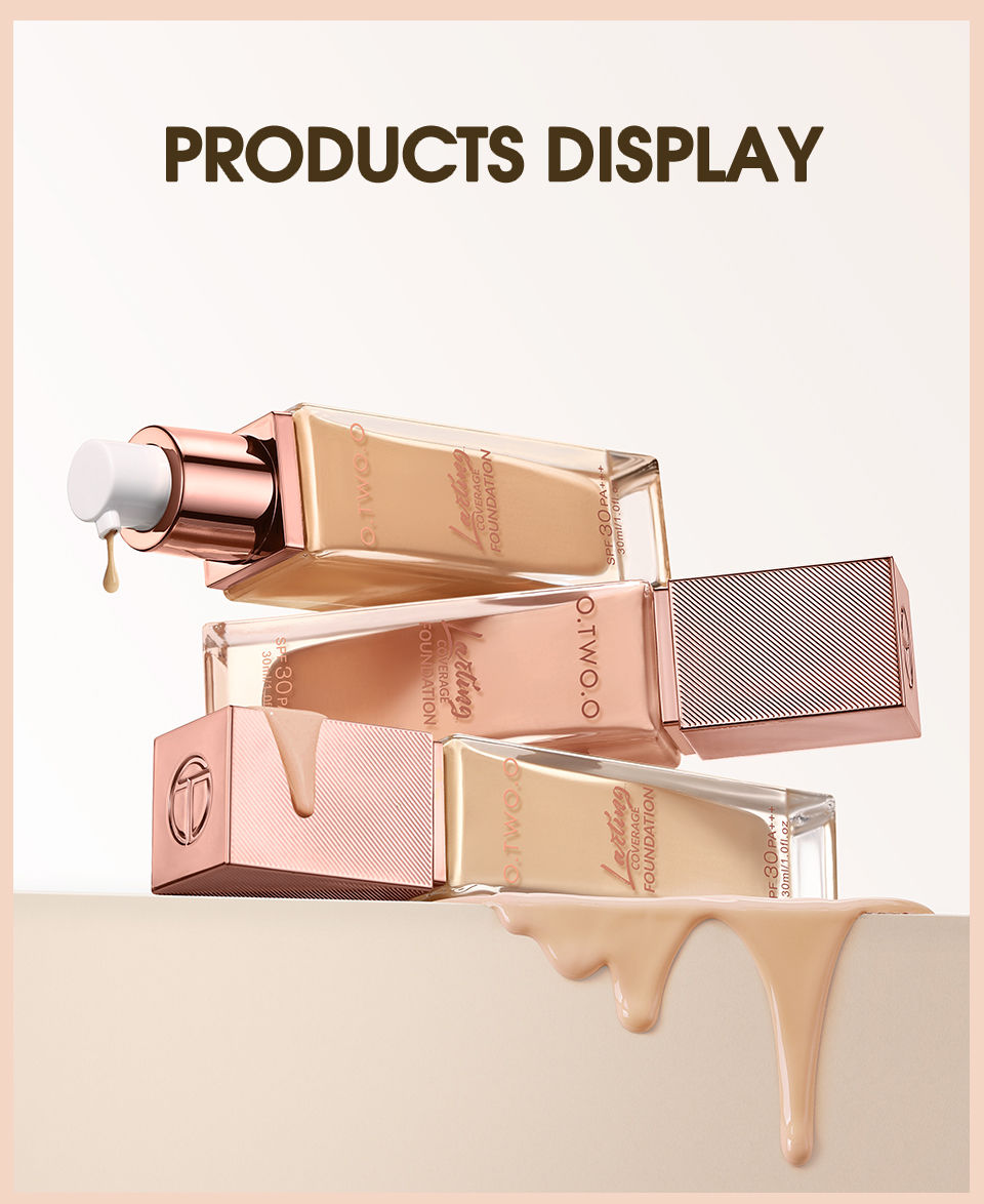 Thumbnail: O.TWO.O Foundation Cream Makeup Brush Moisturizing Oil-Free Long-Lasting Waterpr