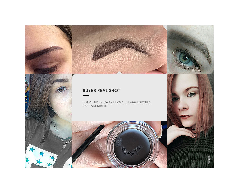 Thumbnail: FOCALLURE 5 Color Waterproof Eyebrow Pomade Gel Eyebrow Tint Makeup Enhancer Cos