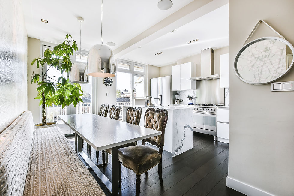 Beautiful, luxurious and clean dining room