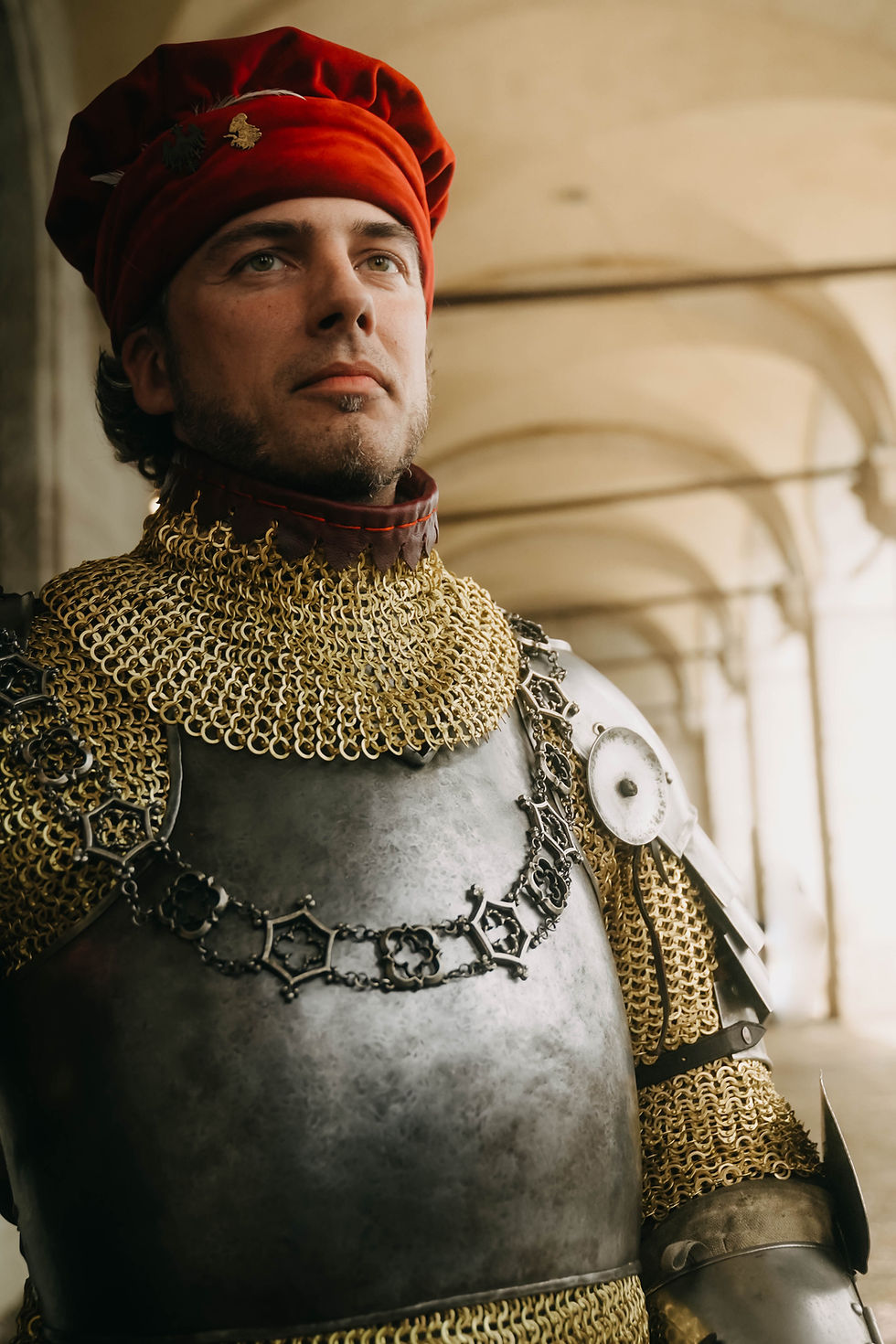 Miniatura: 14th brassed chainmail 