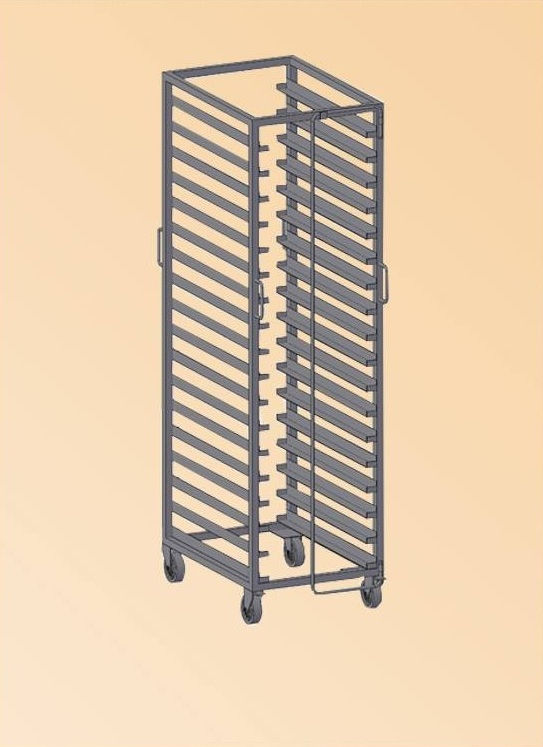 STAINLESS STEEL MOBILE COOLING RACK