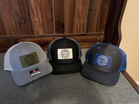 custom Richardson hat with leatherette patch