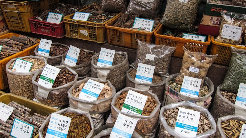 Herbs and Spices at Yangnyeong Herbal Market