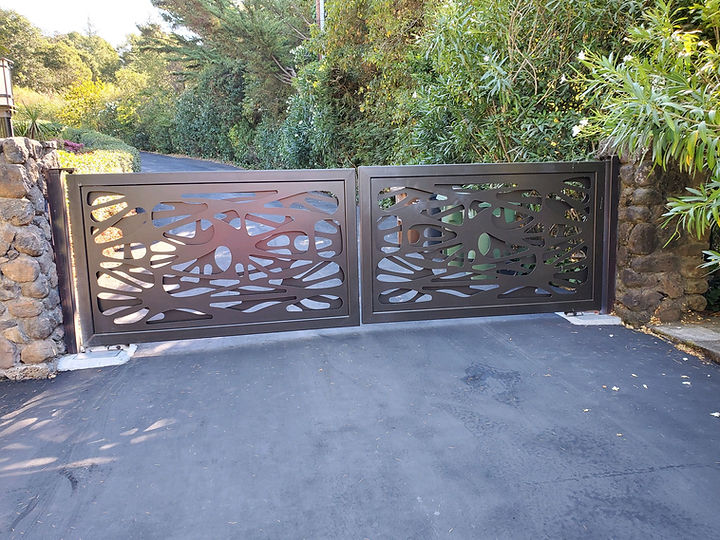 Iron driveway gate serviced in Marin County, CA