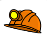 Miner's Helmet Pin