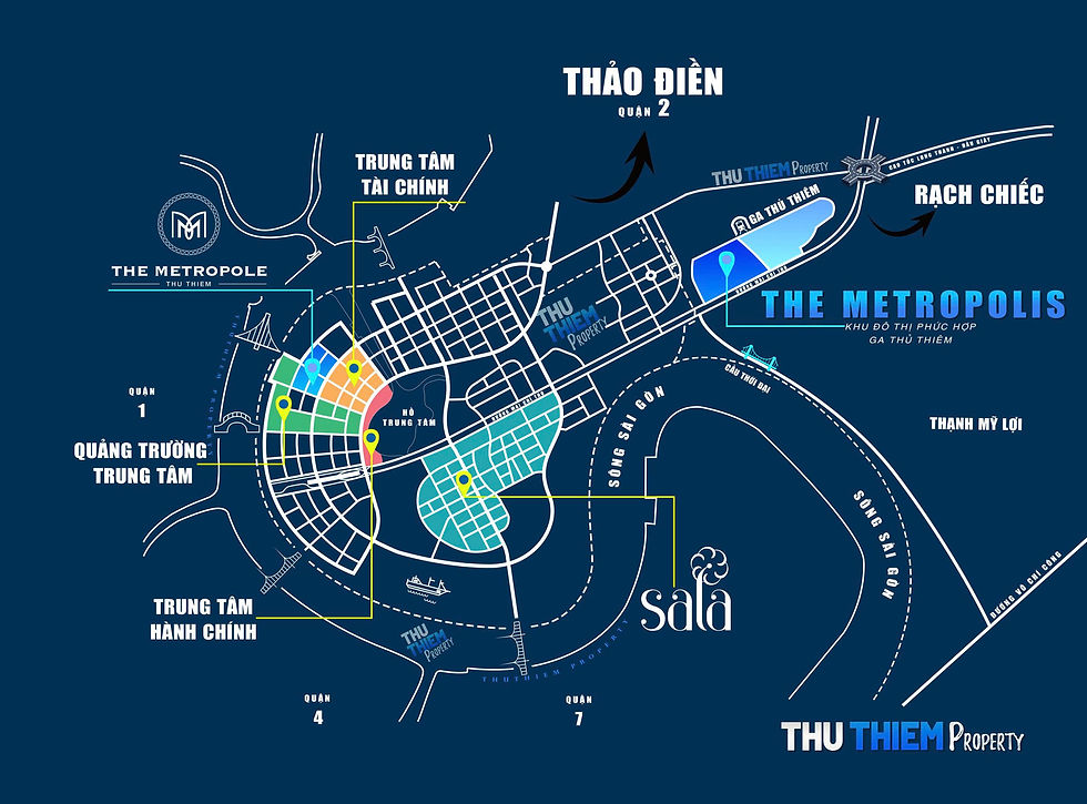 Vị trí chiến lược Khu đô thị phức hợp ga Thủ Thiêm