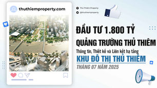 ĐẦU TƯ 1.800 TỶ CHO QUẢNG TRƯỜNG TRUNG TÂM LỚN NHẤT VIỆT NAM TẠI THỦ THIÊM