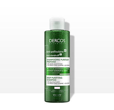 שמפו dercos לטיהור עמוק נגד קשקשים 250ml