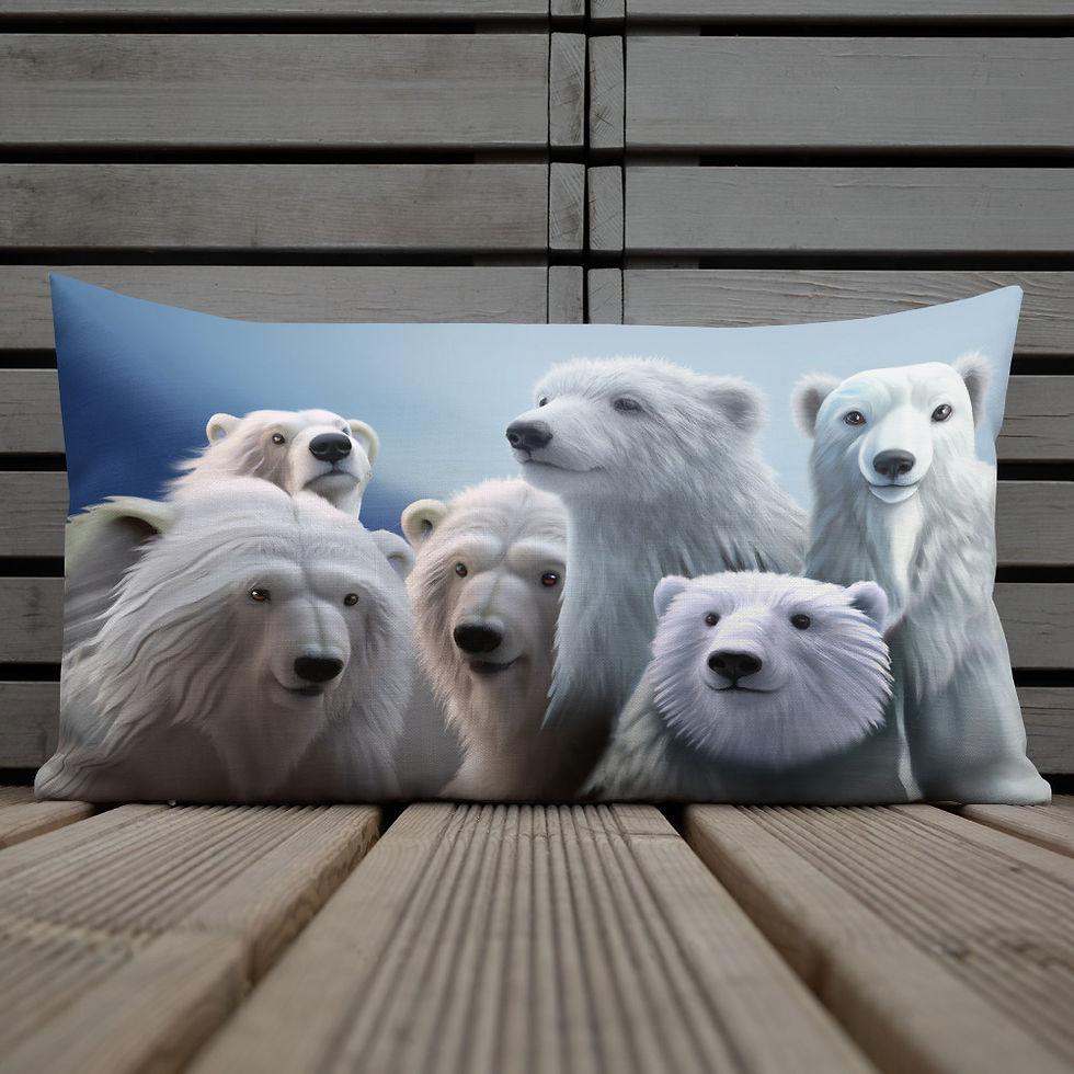 Miniaturbild: Deko-Kissen Eisbär