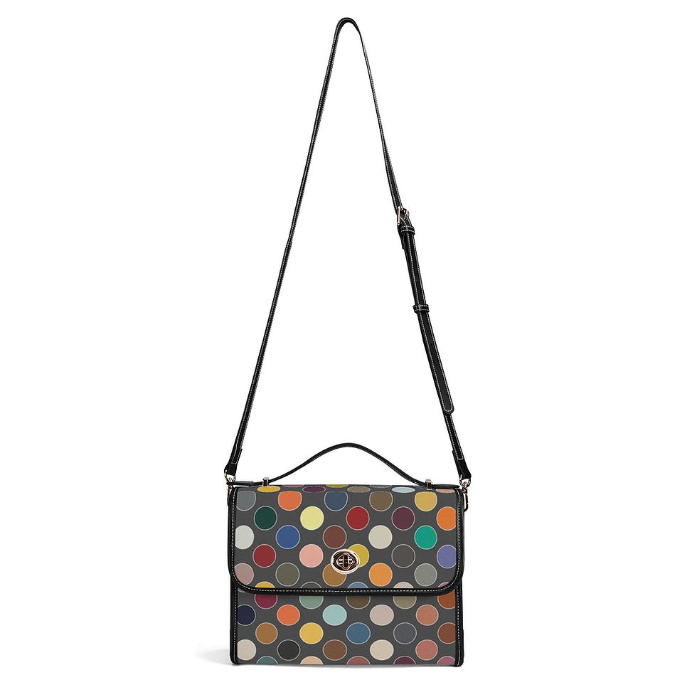 Miniaturbild: Handtasche Tupfen grau