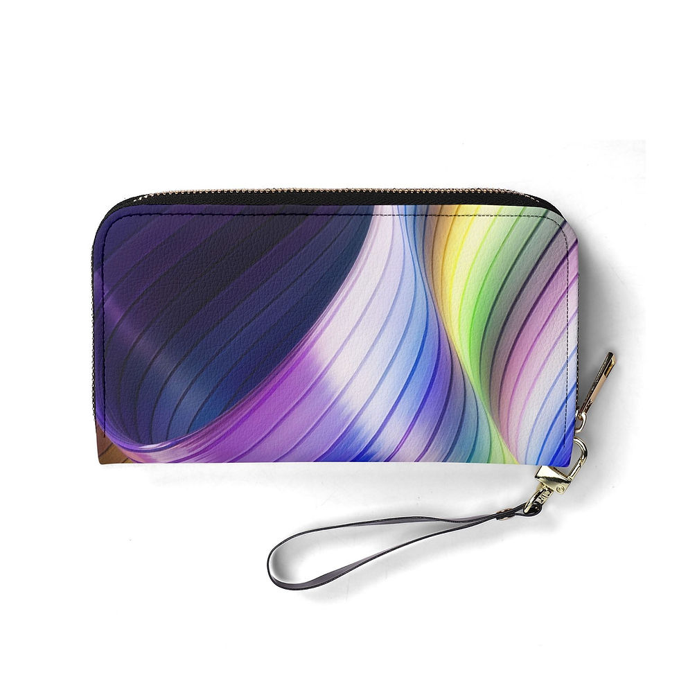 Miniaturbild: Brieftasche ZIP Strahlende Bänder